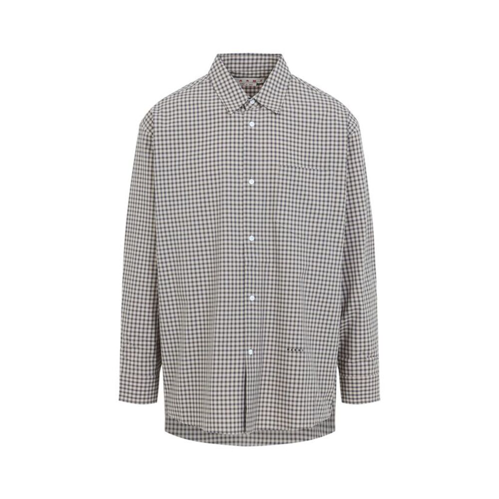 Marni Micro Check Pattern Shirt Men